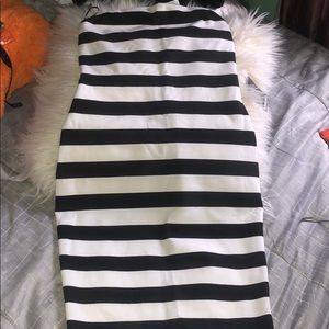 Black and white Halter tube dress